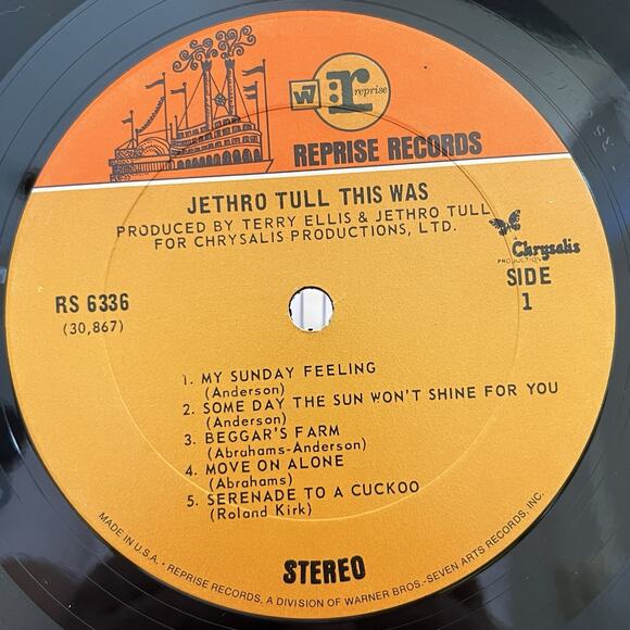 Jethro Tull This Was Vinyl LP 1968 Reprise RS 6336 - Picture 4 of 14